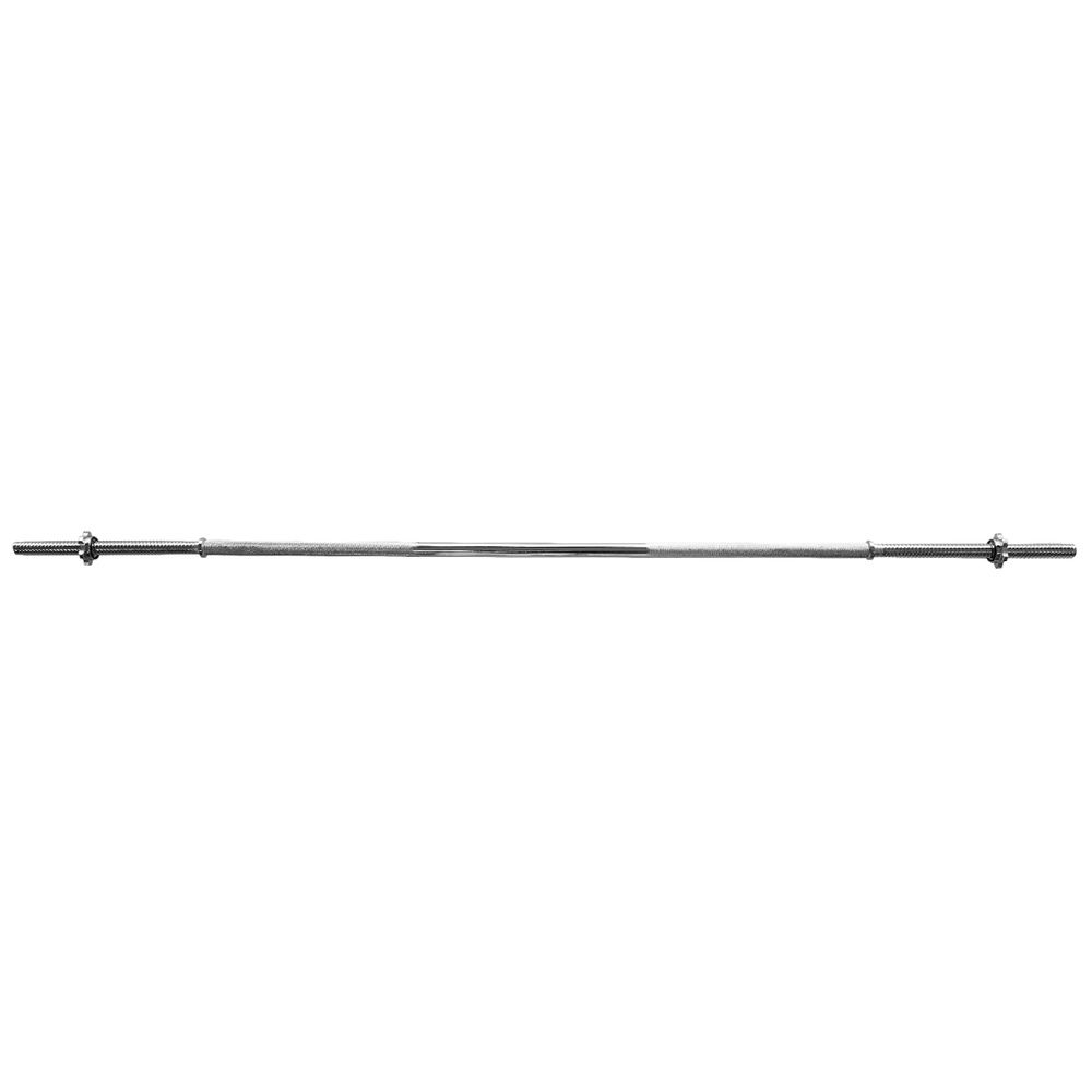 Barra de Musculação Reta Com Rosca Maciça Recartilhada 150 cm - Consport 
