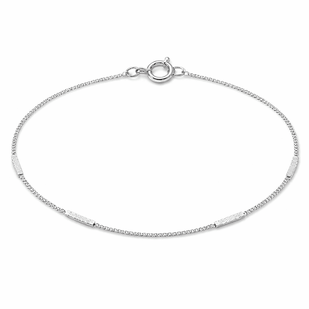 Pulseira Infantil Plaquinha Fecho Boia Banhado a P... - RC JOIAS BY RUDI