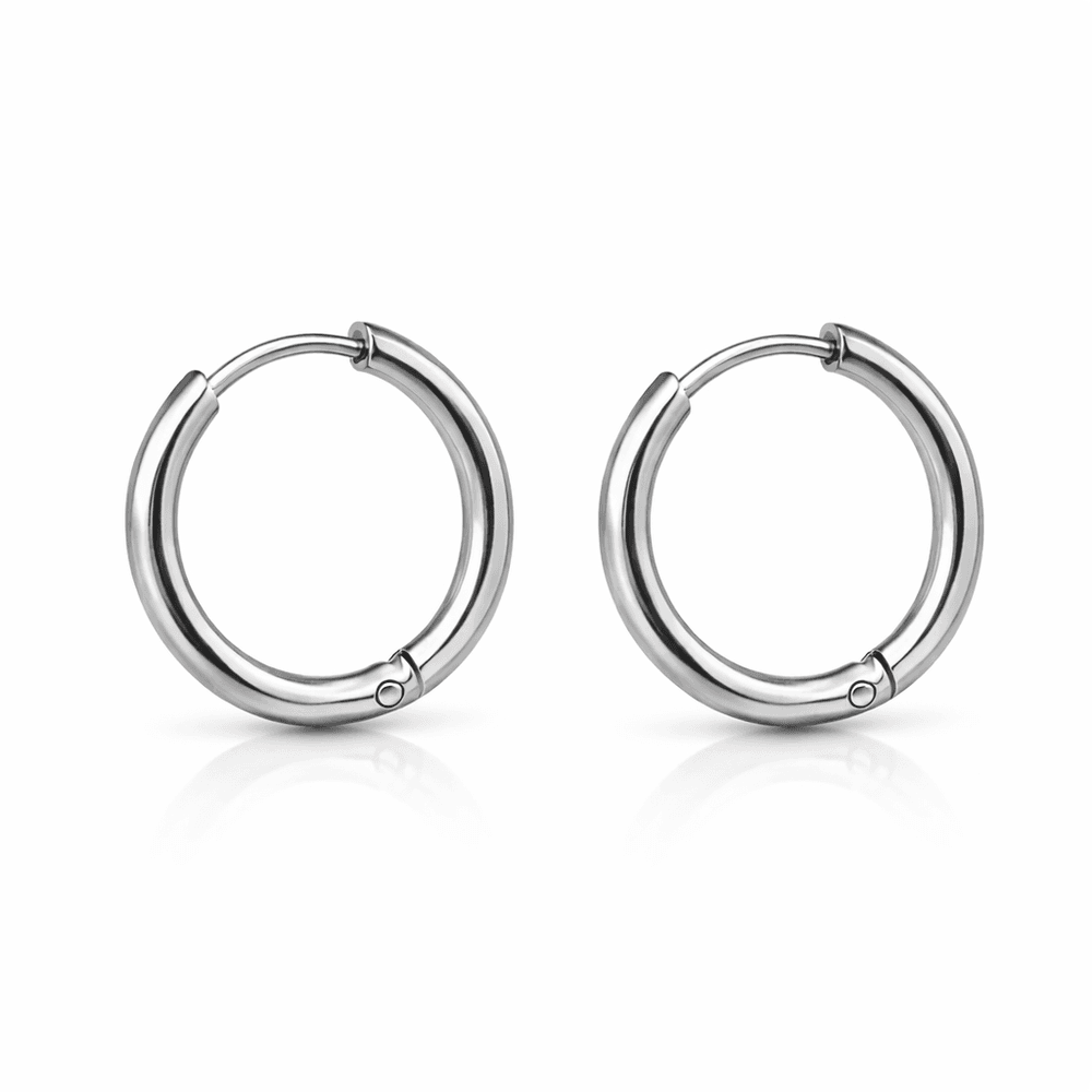 Brinco Argola Lisa 16mm Aço Inoxidável - 000000013... - RC JOIAS BY RUDI