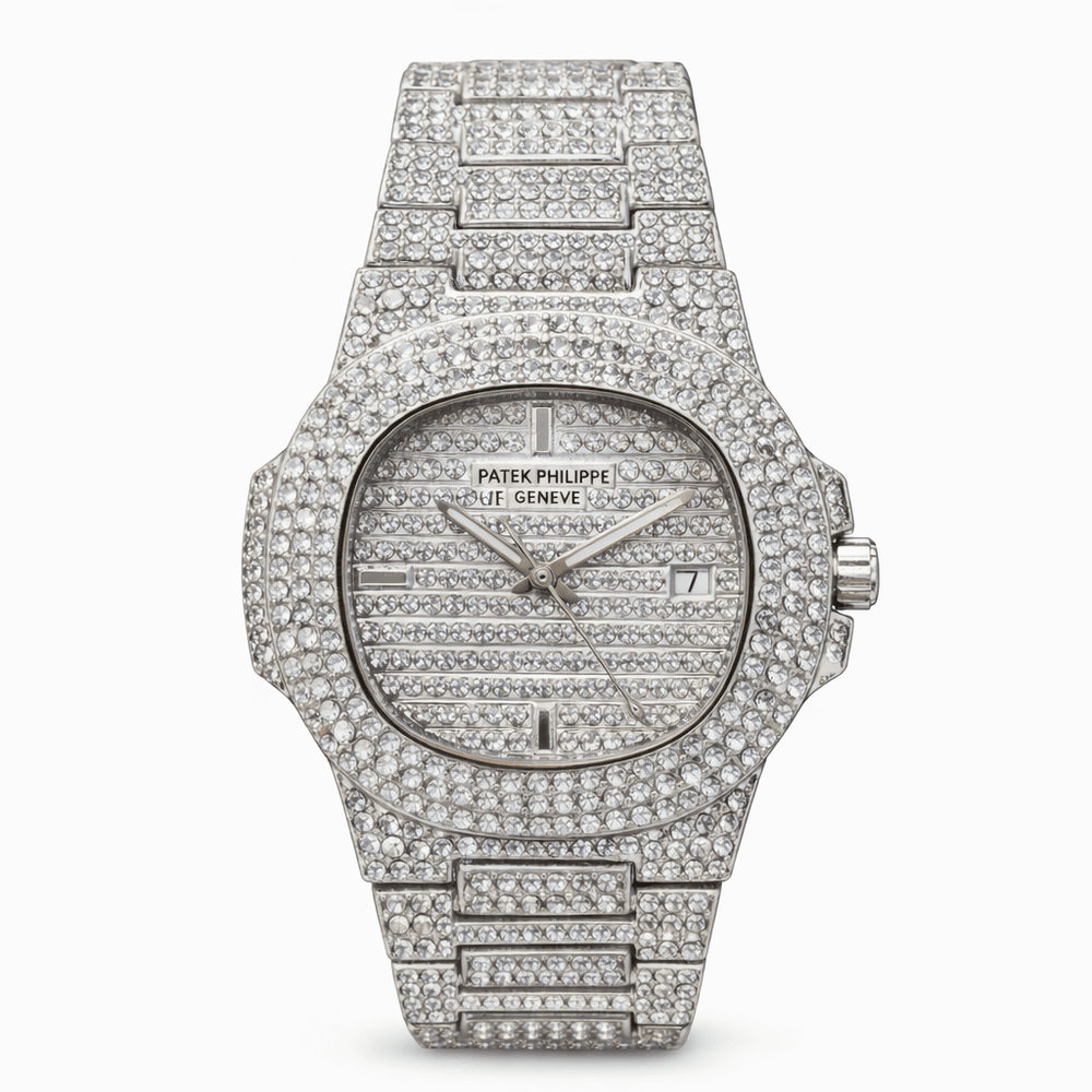 Relógio Ice Cravejado Aço Inoxidável - 00000001077... - RC JOIAS BY RUDI