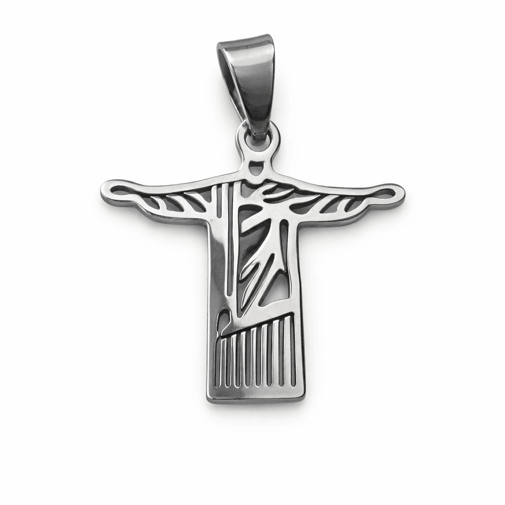 Pingente Cristo Redentor Aço Inoxidável - 00000001... - RC JOIAS BY RUDI