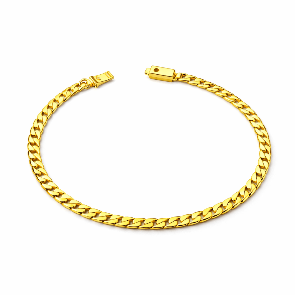 Pulseira Grumet Chapada Fecho Gaveta Banhado a Our... - RC JOIAS BY RUDI