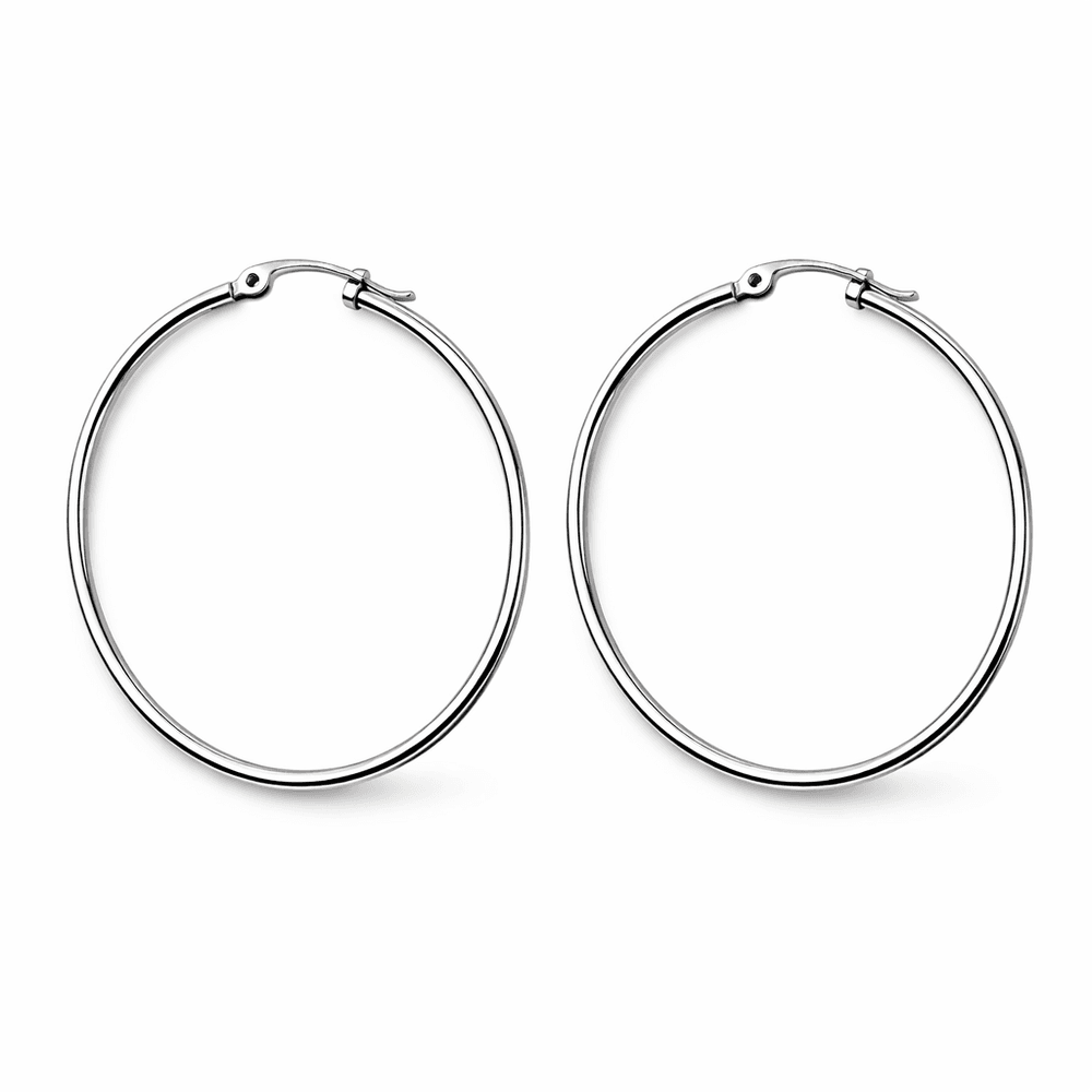 Brinco Argola Click N 5 Aço Inoxidável - 000000009... - RC JOIAS BY RUDI