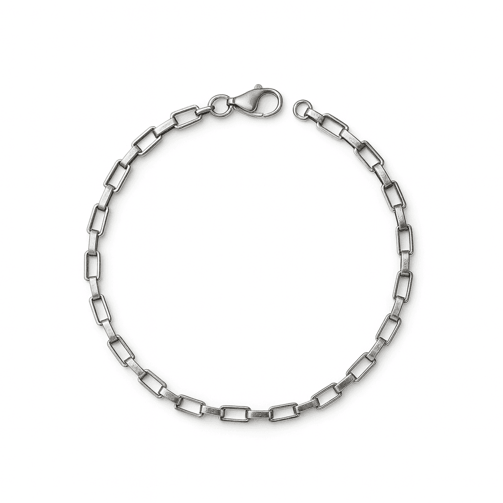 Pulseira Tijolinho Fecho Lagosta Aço Inoxidável - ... - RC JOIAS BY RUDI