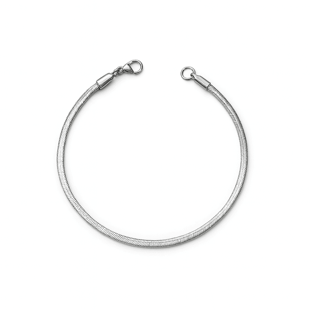 Pulseira Laminada 3 Milímetros Aço Inoxidável - 0... - RC JOIAS BY RUDI