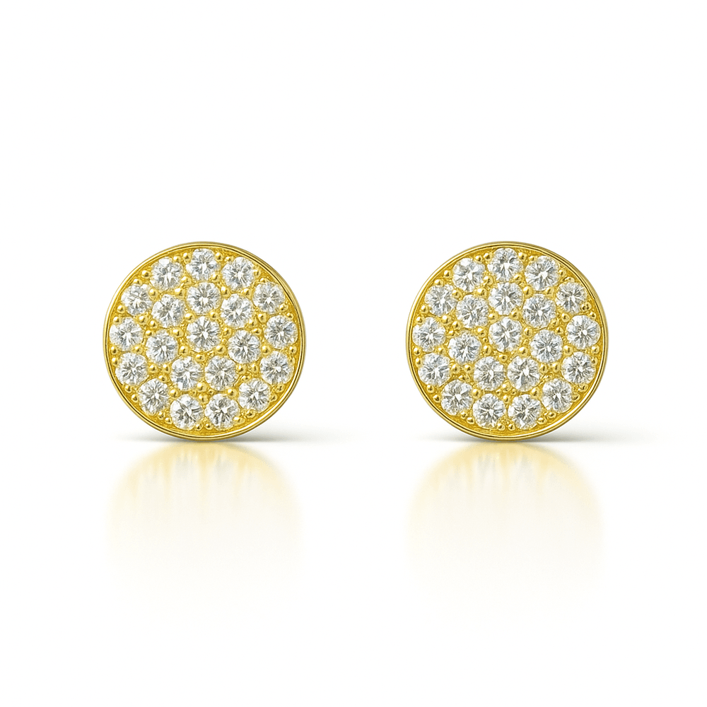 Brinco Matrix Tenns Redondo Banhado a Ouro 18K - ... - RC JOIAS BY RUDI