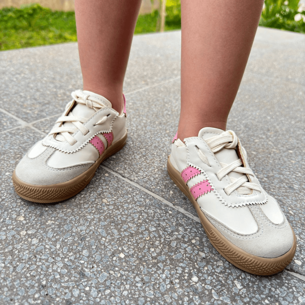Tênis Infantil Listras Rosa - ROMEO & CATARINA KIDS