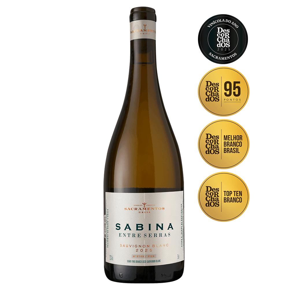 Vinho Sabina Sauvignon Blanc Entre Serras 2025 - Sacramentos Vinifer