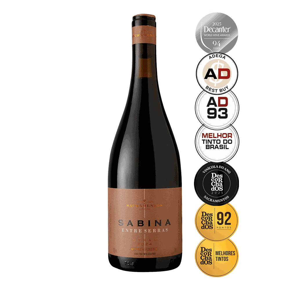 Vinho Sabina Syrah Entre Serras 2024 - Sacramentos Vinifer