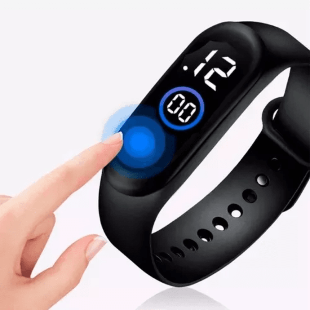 Relógio Digital Led Esportivo Unissex Regulável