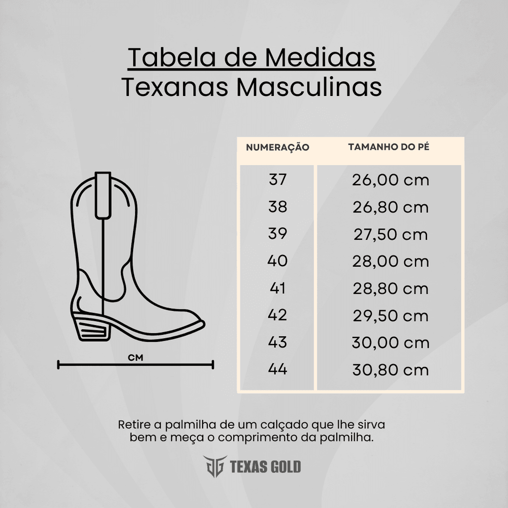Bota Texana Masculina Boston Cano Curto