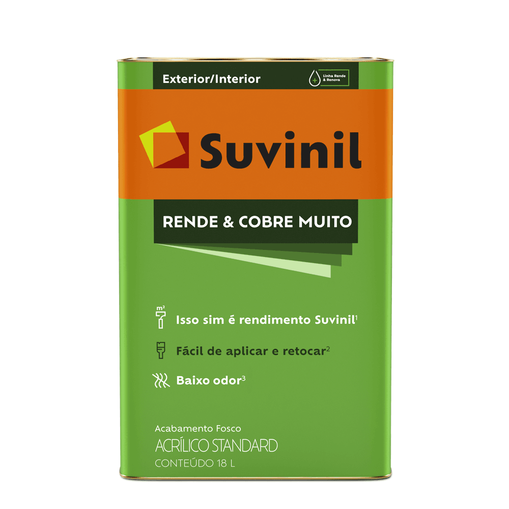 KIT APARTAMENTO COR TINTA ACRILICA SUVINIL COBRE RENDE MUITO 18L