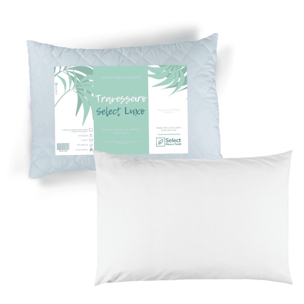 Kit Travesseiros Select Luxo Com Fronhas 100% Algo... - TRP Loja