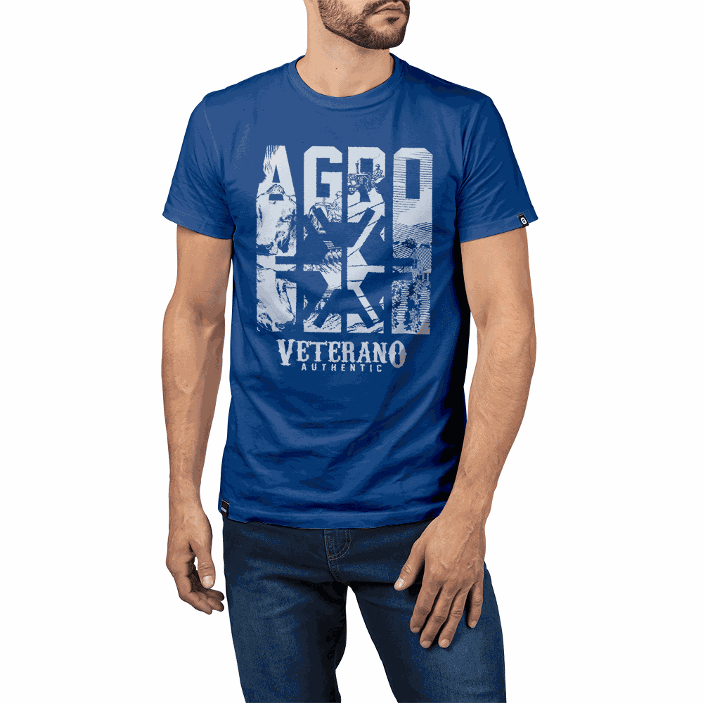 Camiseta Veterano Agronomia Azul