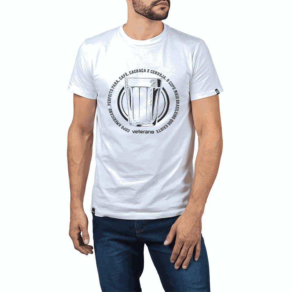 Camiseta Veterano Branca Copo Americano