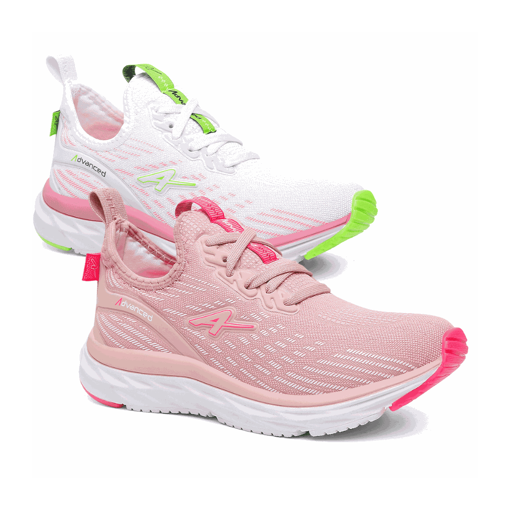Kit 2 Pares de Tênis Feminino Advanced Running Corrida Caminha Academia - Oferta - Via Livre Boots