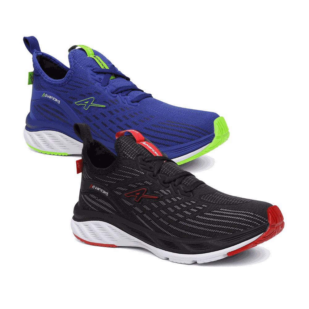 Kit 2 Pares de Tênis Masculino Advanced Running Corrida Caminha Academia - Envio Rápido - Via Livre Boots