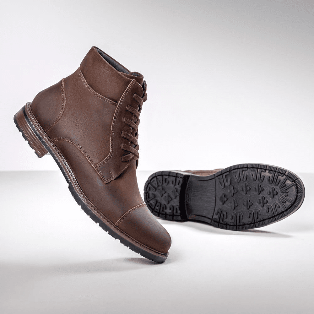 Coturno Casual Masculino Vittal em Couro Café 