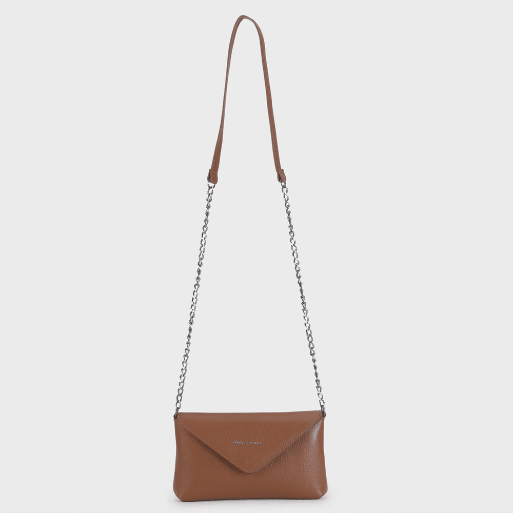 Bolsa Vittal Eloá em Couro Legítimo Caramelo