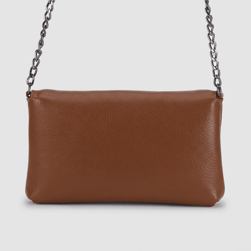 Bolsa Vittal Eloá em Couro Legítimo Caramelo