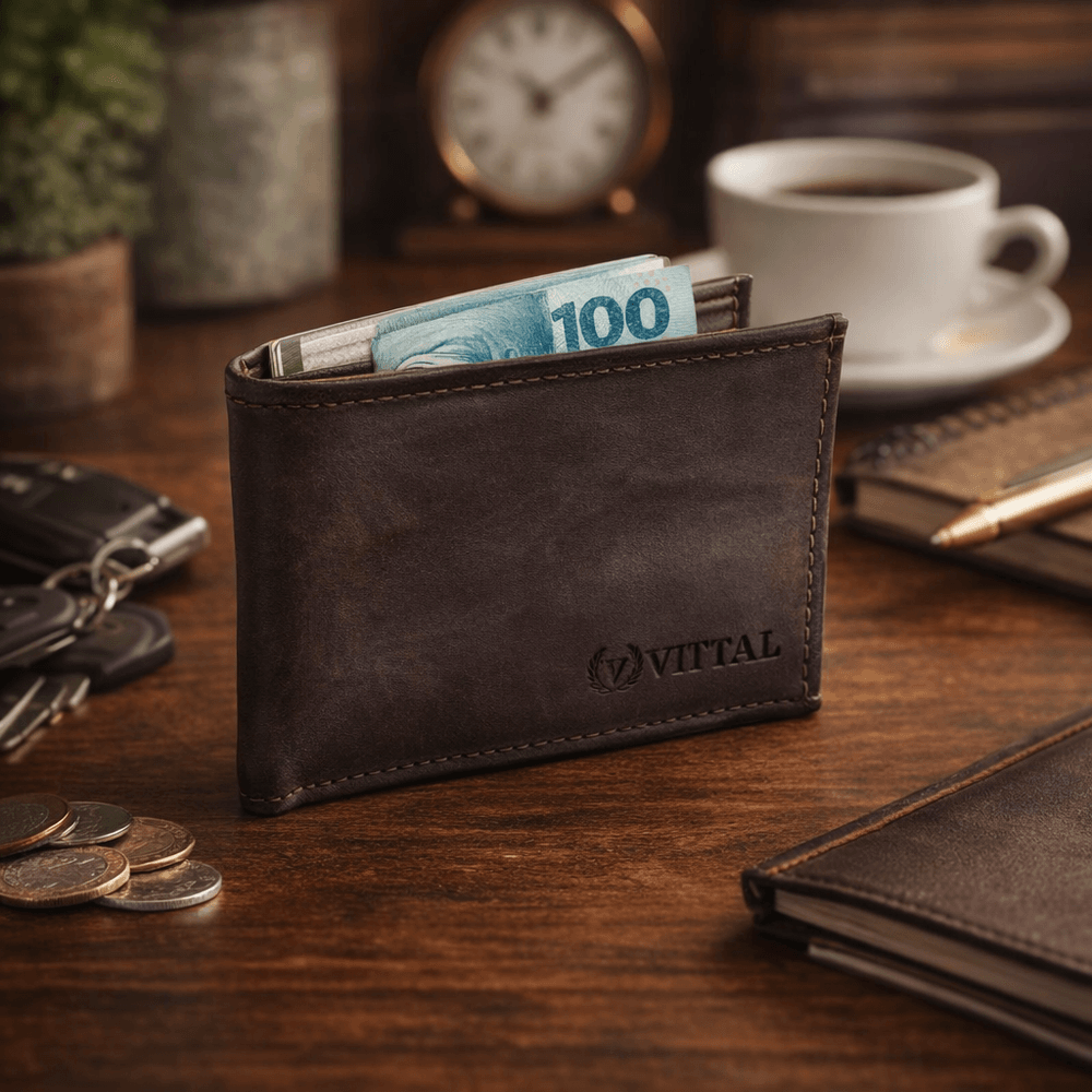 Carteira em Couro Vittal