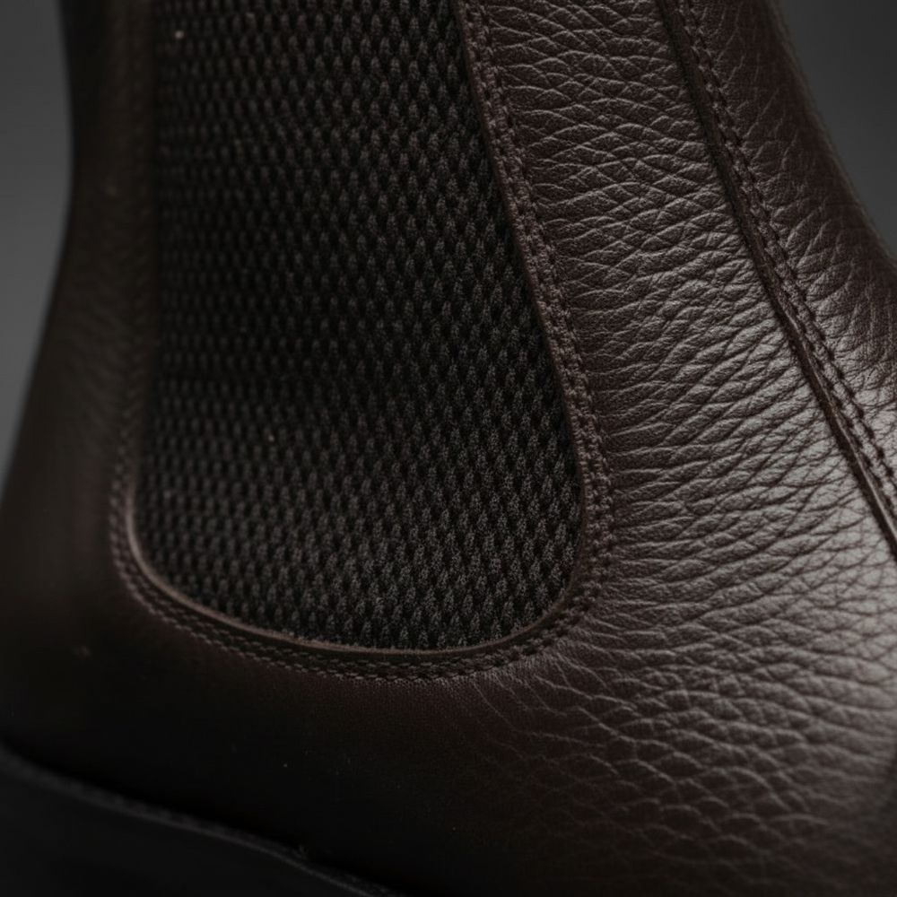 Bota Masculina Chelsea London Vittal em Couro Legítimo Café