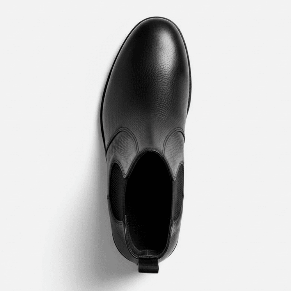 Bota Masculina Chelsea London Vittal em Couro Legítimo Preto