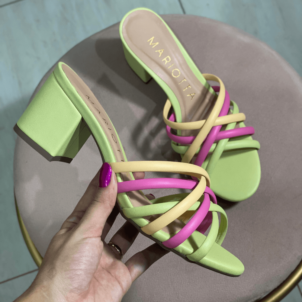 Tamanco Mariotta Limao 135279mt | Ao Barulho Calçados