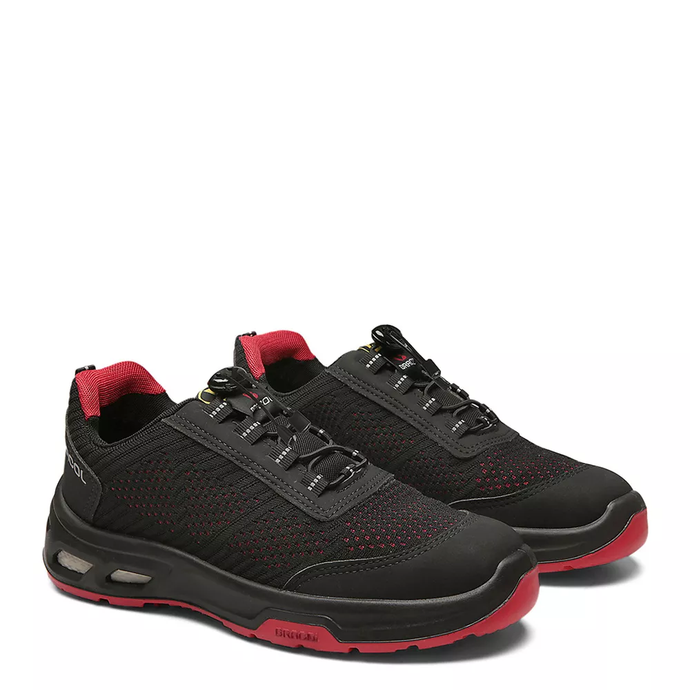 DETROIT ECO BTHT PRETO COM SOLADO VERMELHO TRIDENSIDADE (ESD)
