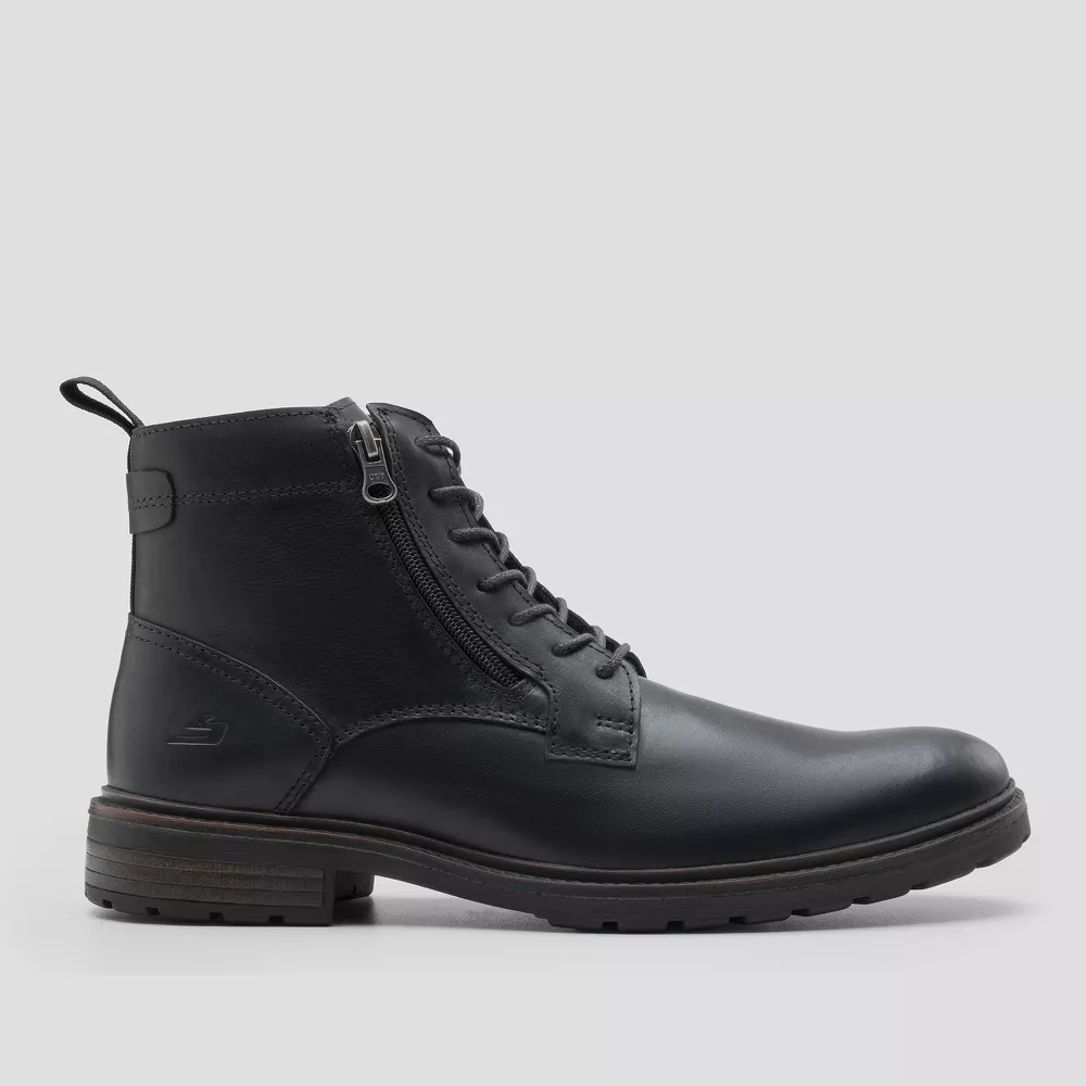 Bota London Double Zip Preto - Loja Oficial Bradok®
