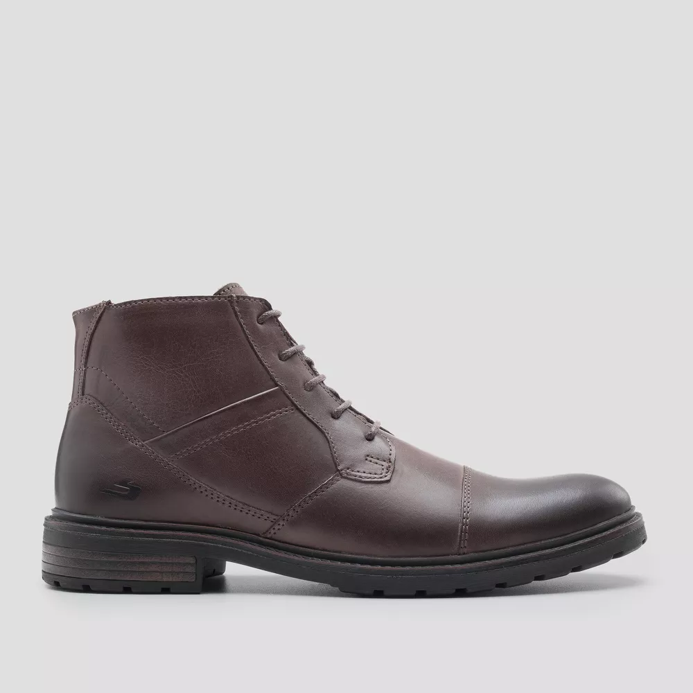 Bota London Lace Zip Café - Loja Oficial Bradok®