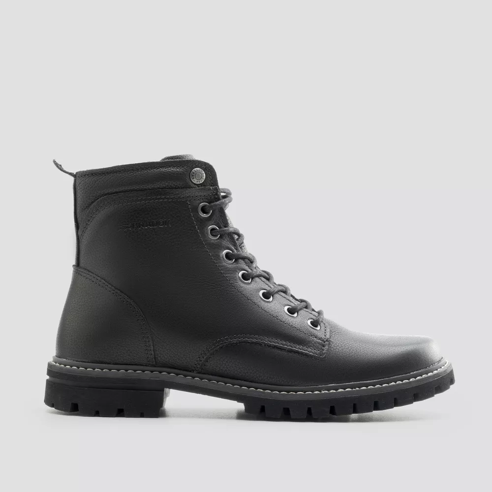 Bota London Double Zip Café