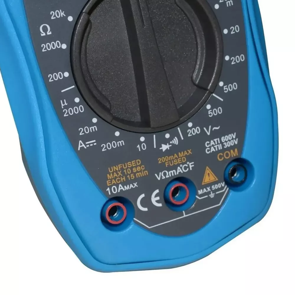 Multímetro Digital 20Mohms Temperatura Cat II Data Hold ET-1400 ...