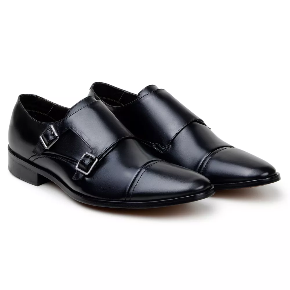 Sapato Social MonkStrap Alónzo Preto 