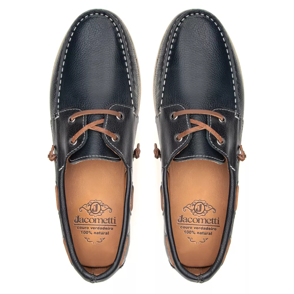 Mocassim Sider Azul Marinho 2580 | JACOMETTI