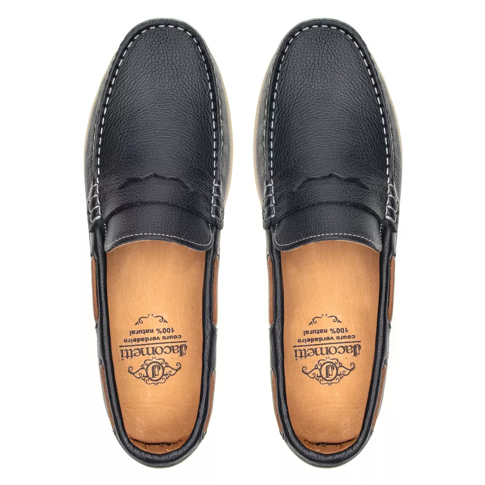 Mocassim Masculino Sider Azul Marinho Dockside | JACOMETTI