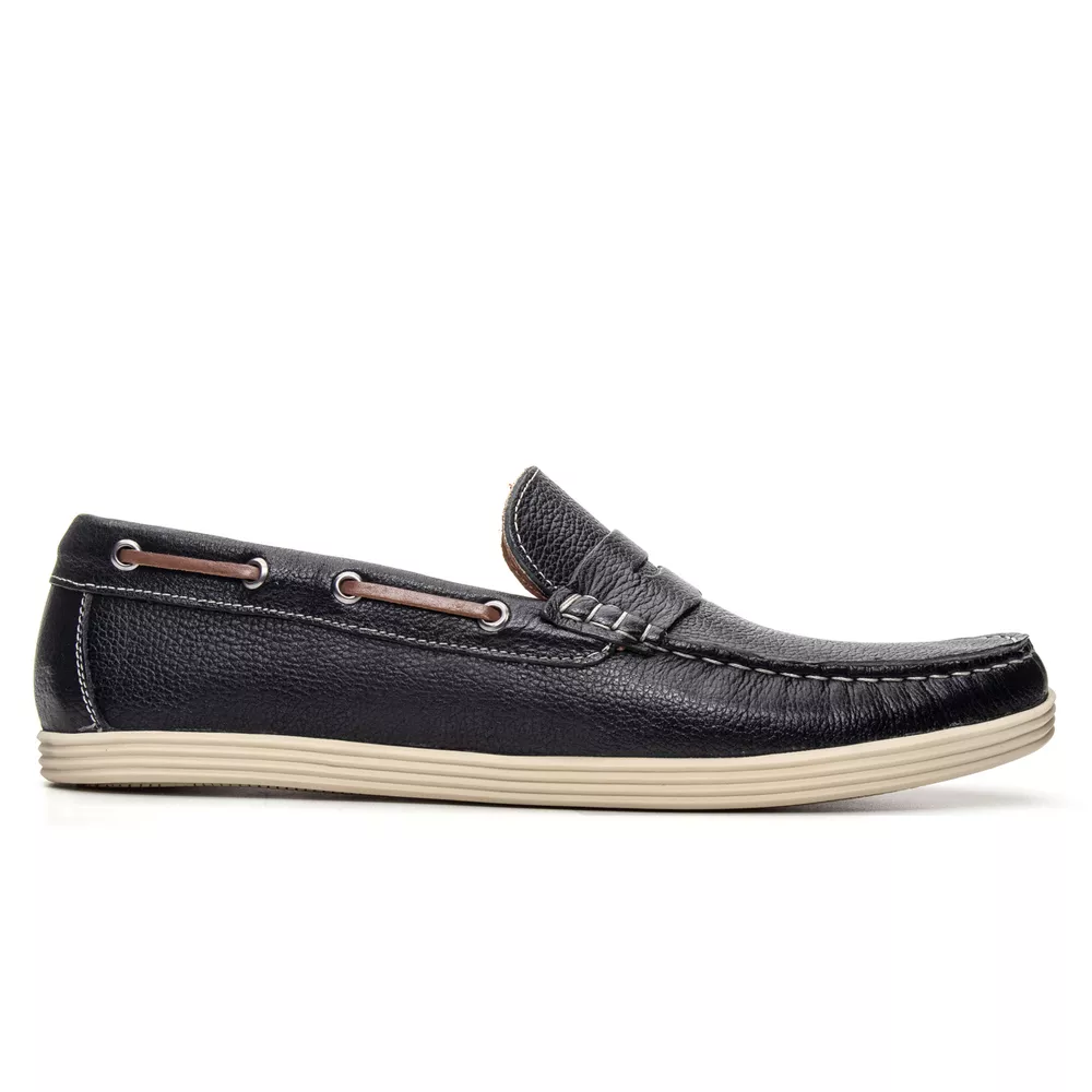Mocassim Sider Preto 2582 | JACOMETTI