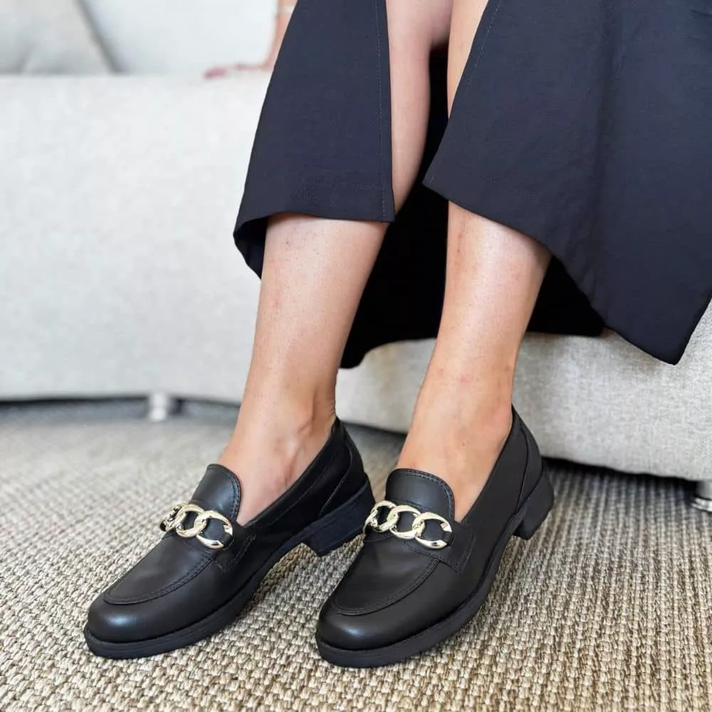 Mocassim Ane Preto - Loja Gabriela Ribeiro