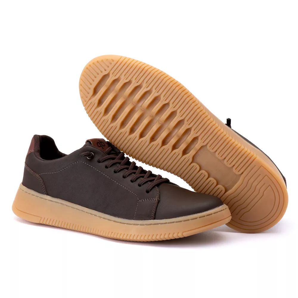 MANIMARIS queue （クー）nubuck choco Tênis Masculino Lima Café/Pinhão | Quebec