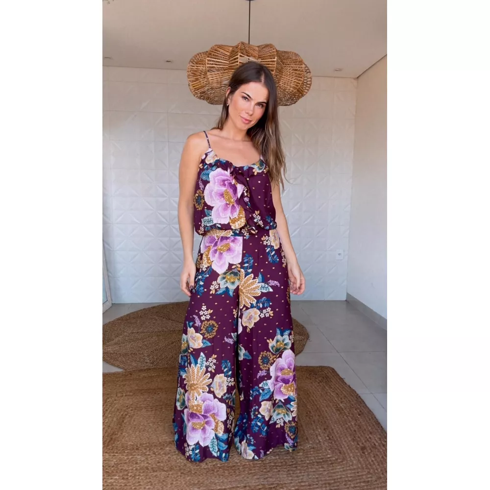 Calça Jardim Delicado Estampado