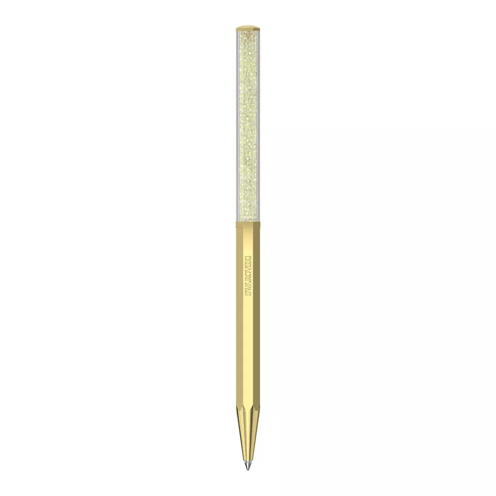 Caneta Swarovski Crystal Shimmer Amarelo Octogonal