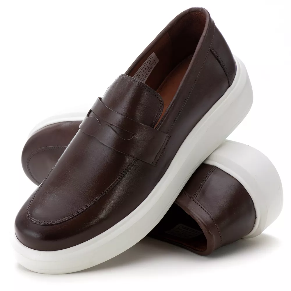 5506 Sapato Slip On Masculino Milano Café - Private Label