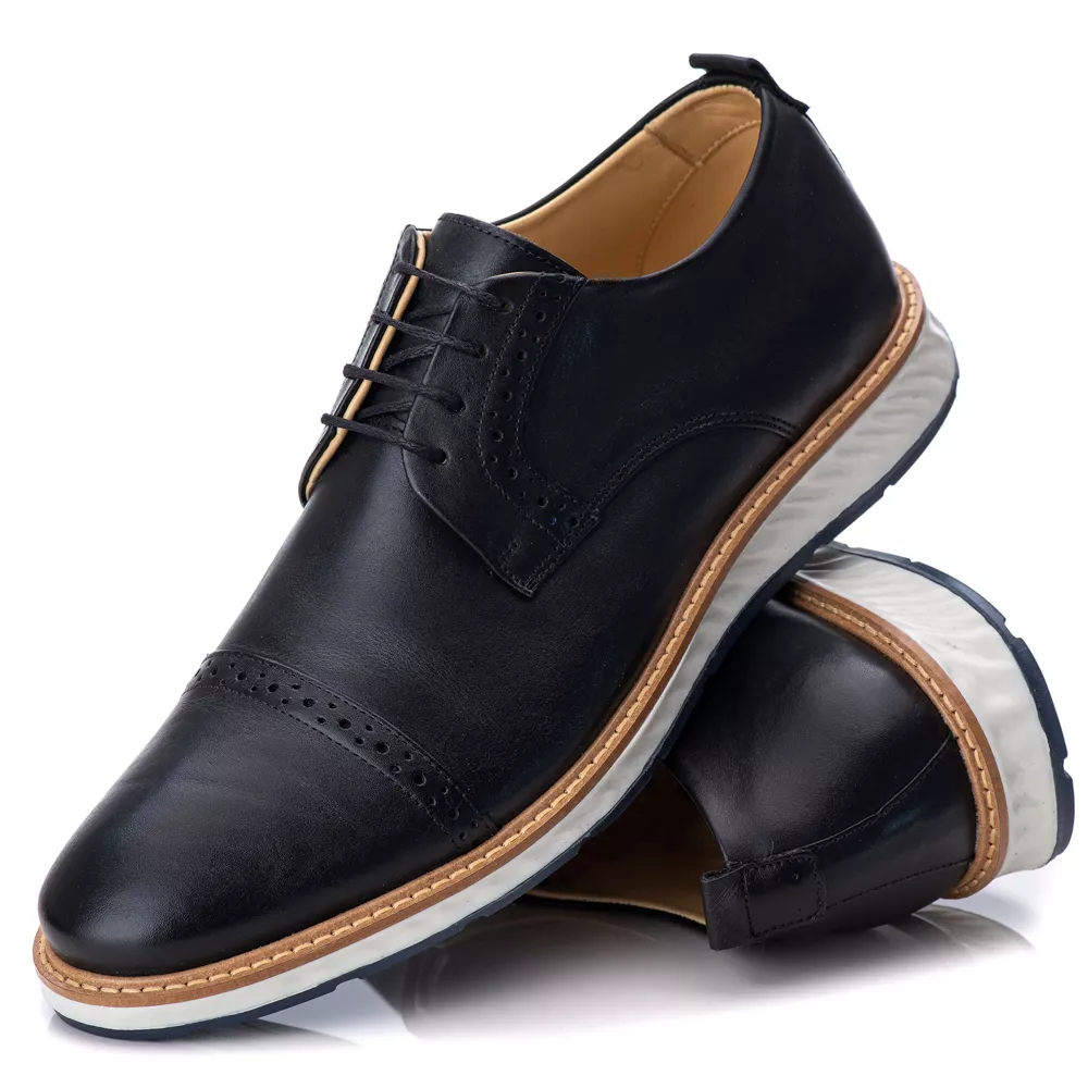 Loafer Elite Couro Premium Comfort Preto - Private Label