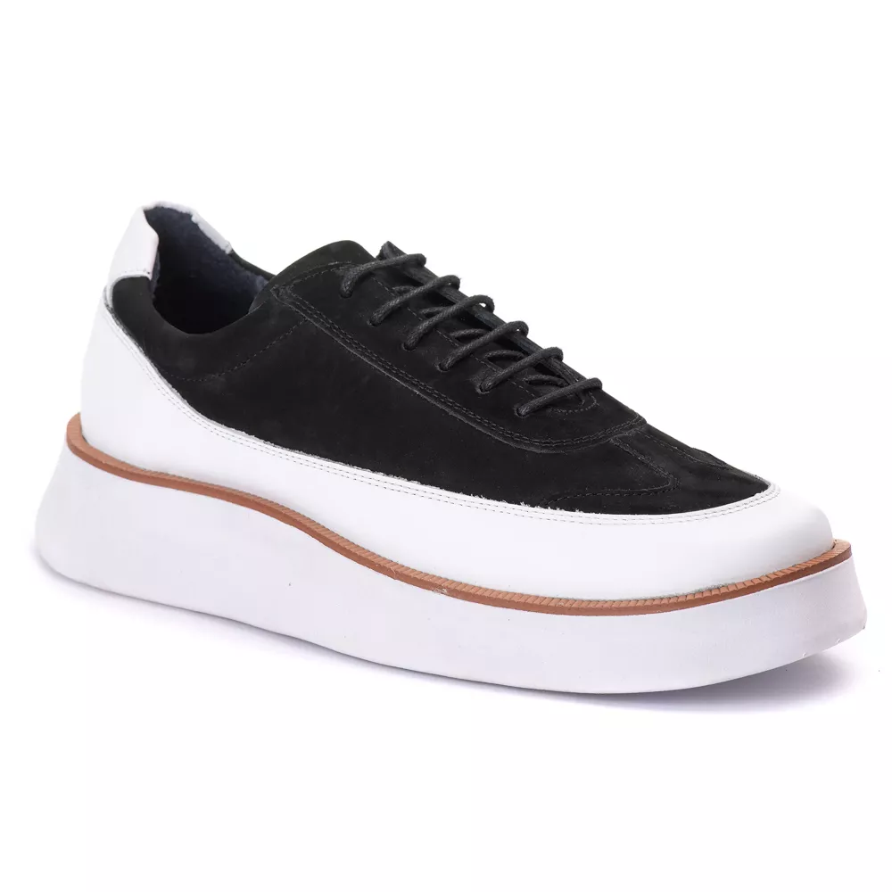 7708 Nobuck/Comfort Preto/Branco Alaska Branco - Private Label