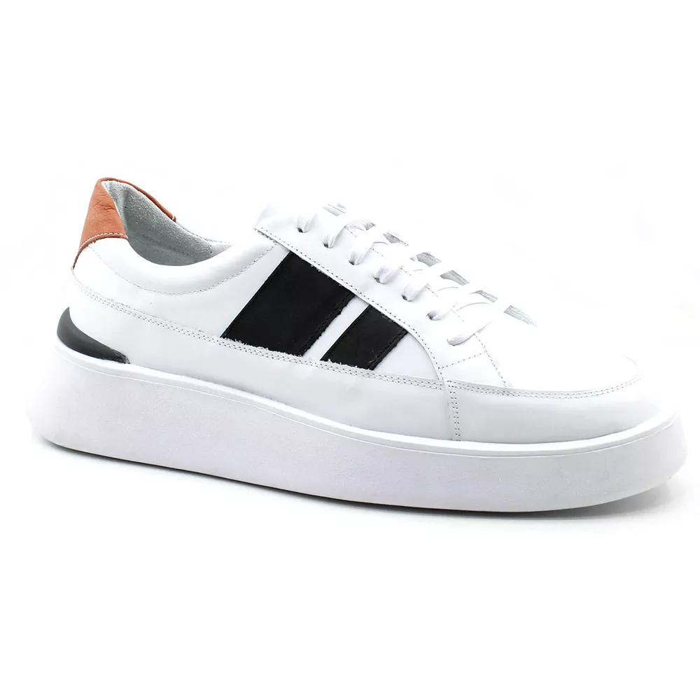 18005 Comfort Branco/Preto/Laranja Olimpo Branco/P... - Private Label
