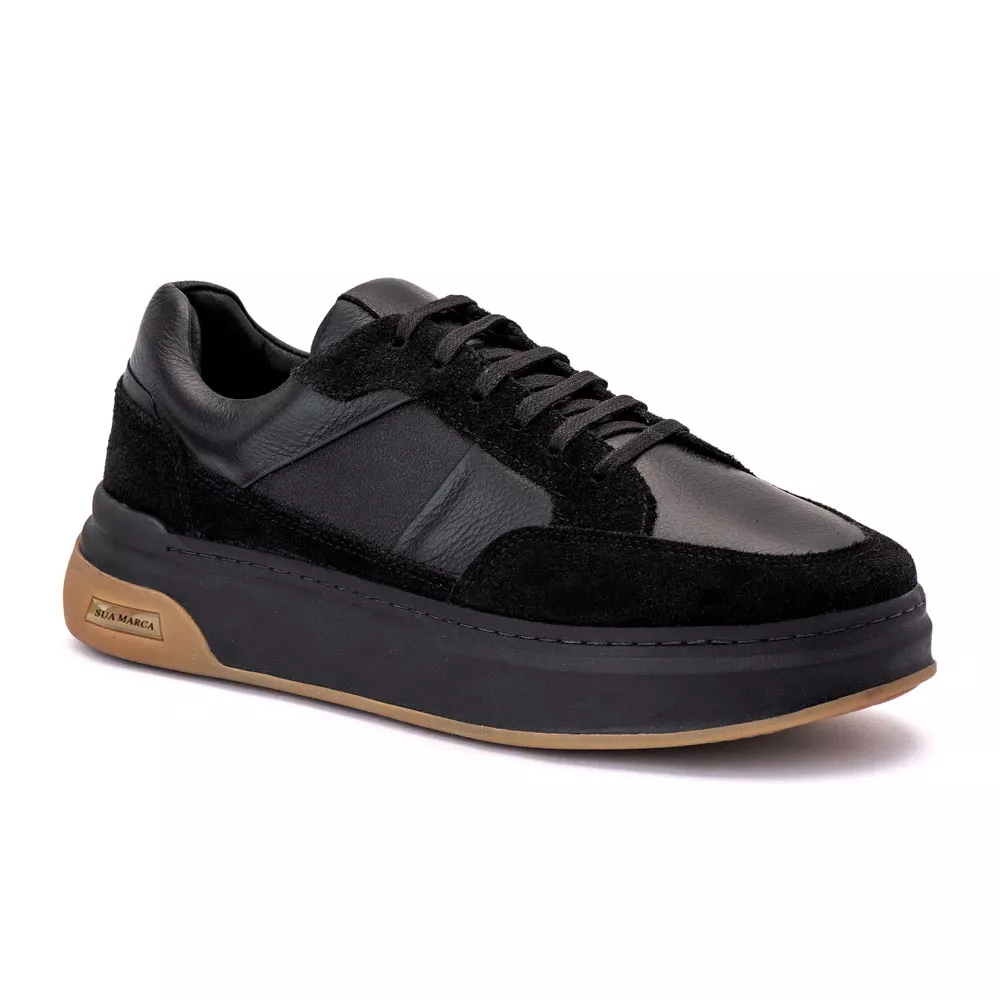 30500 FLY PRETO CAMURÇA PRETO SELARIA PRETO SIDNEY... - Private Label