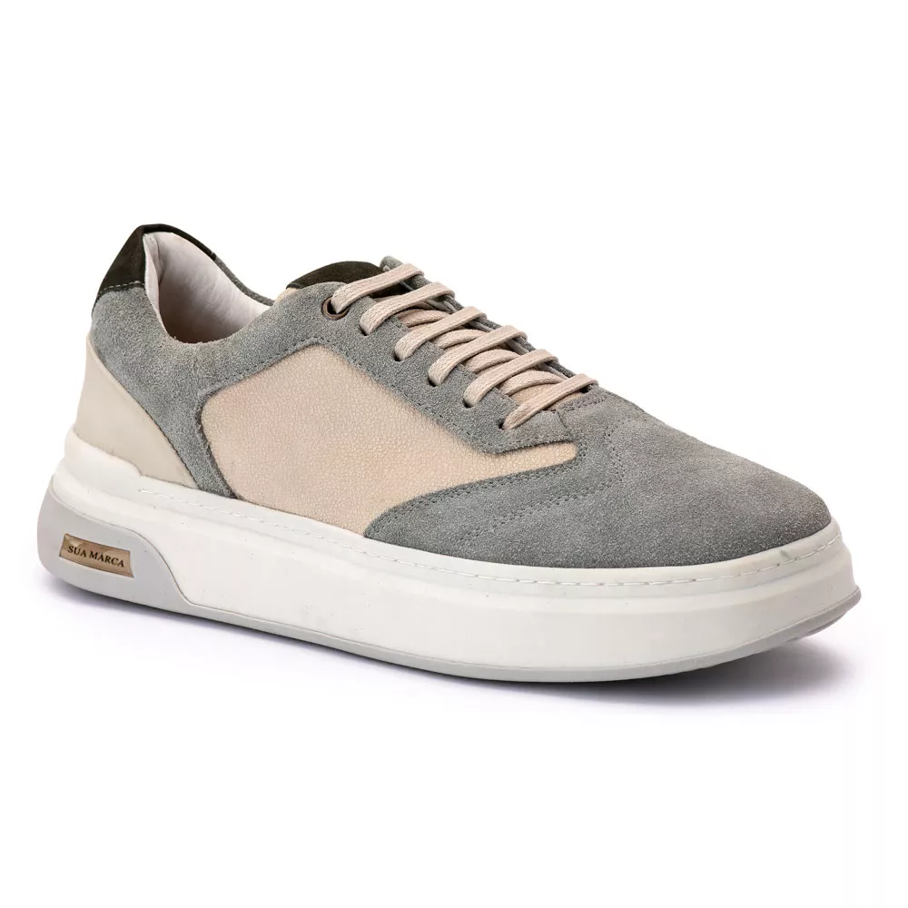 30504 SELARIA OFF WHITE CAMURCA CINZA COMFORT OFF WHITE NOBUCK PRETO SIDNEY GELO CINZA