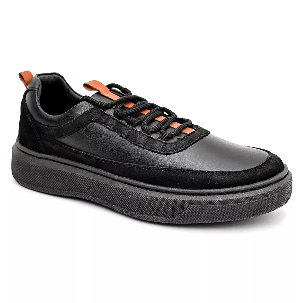2829 COMFORT PRETO NOBUCK PRETO FLY LARANJA TORINO... - Private Label