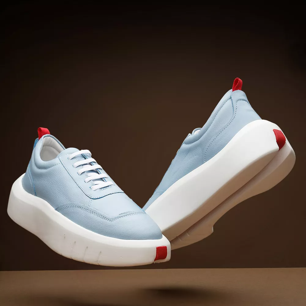 Sneaker Masculino Couro Legítimo Fly Azul Hong Kong - 22000 | Mr