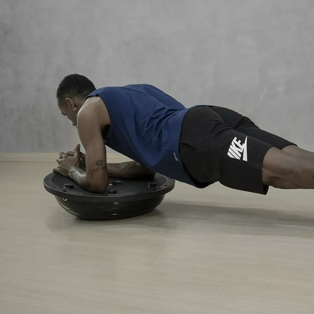 Bola Bosu de Equilíbrio Profissional - Preta - Consport